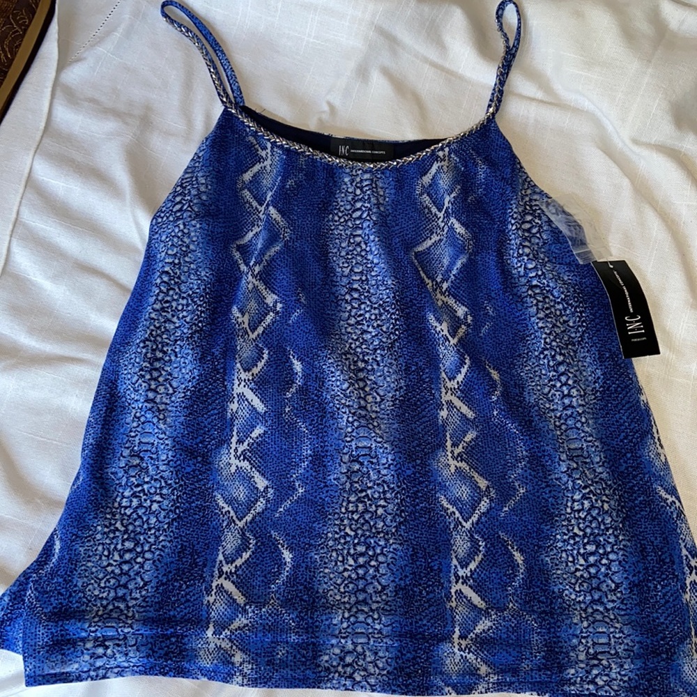 INC Blue Snake 🐍 Ombré Camisole Top